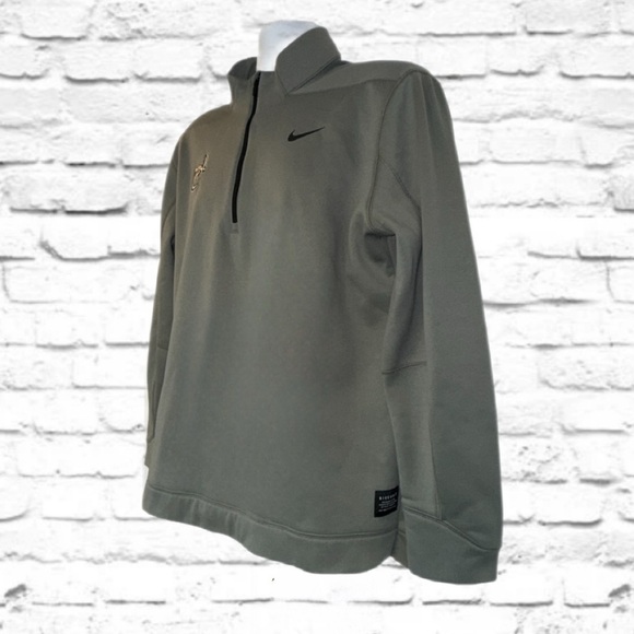 Nike Golf 1/4 Zip Pullover XL Green UNC Charlotte 49ers Swoosh Fleece - Picture 6 of 11